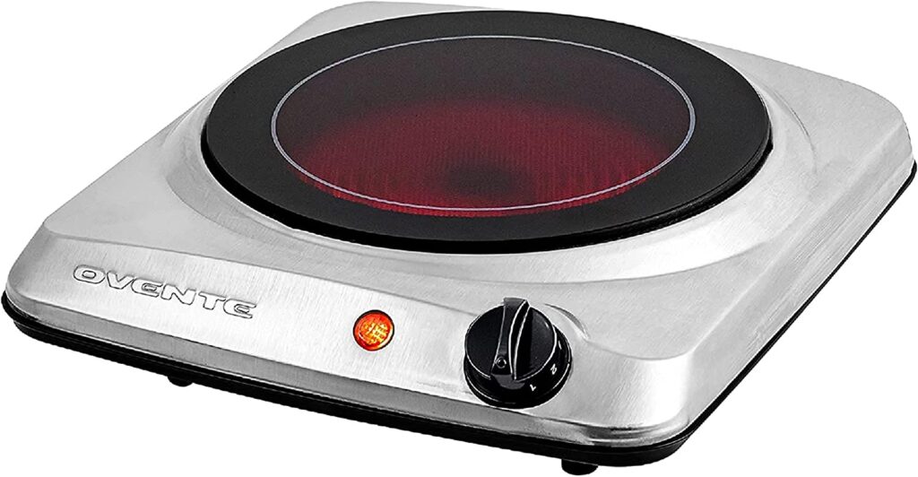 Ovente 1000W Hot Plate Electric Countertop Infrared Stove