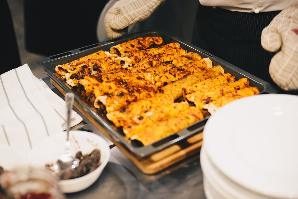 Reheat Enchiladas using a Toaster Oven