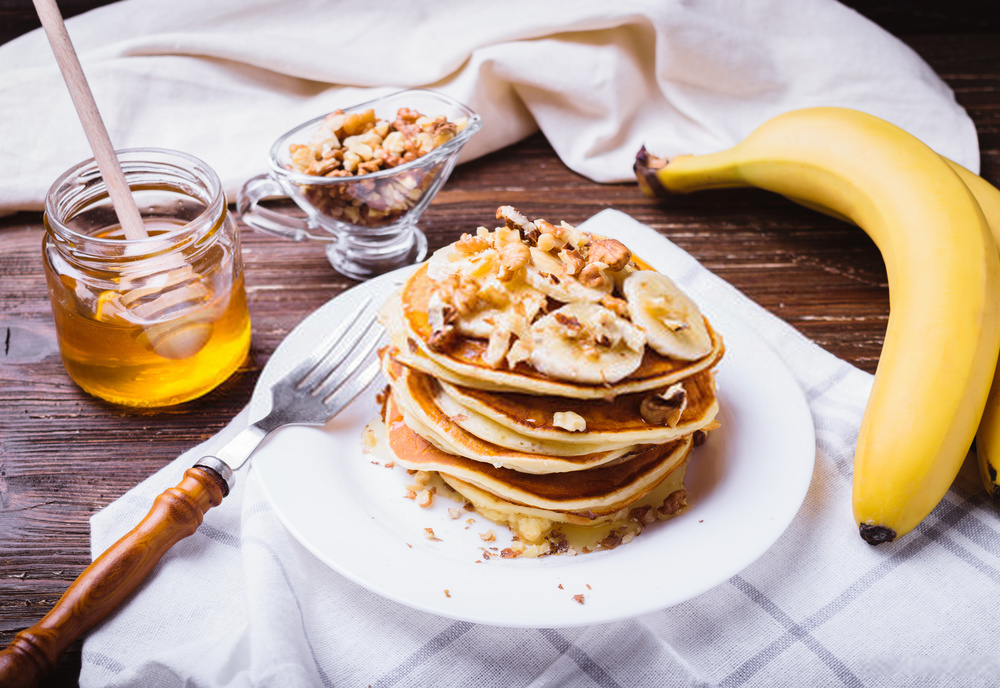gluten-free banana oatmeal pancake