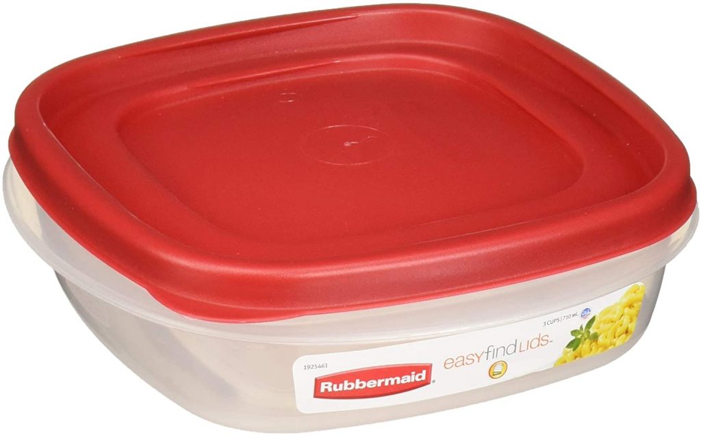 Rubbermaid Easy Find Lids Square Food Storage Container