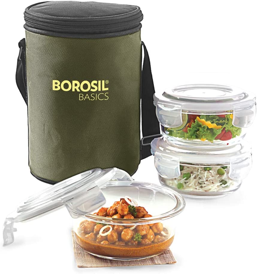 Borosil Basics Glass Lunch Box